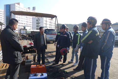 機電安裝公司建北項目部做好冬季安全管理促施工