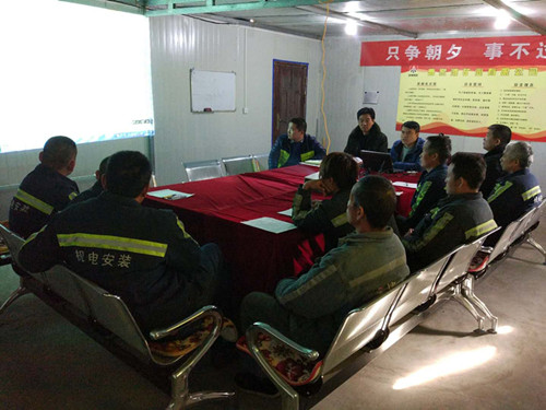 機(jī)電安裝公司：嚴(yán)細(xì)結(jié)合，全力沖刺全年安全生產(chǎn)目標(biāo)