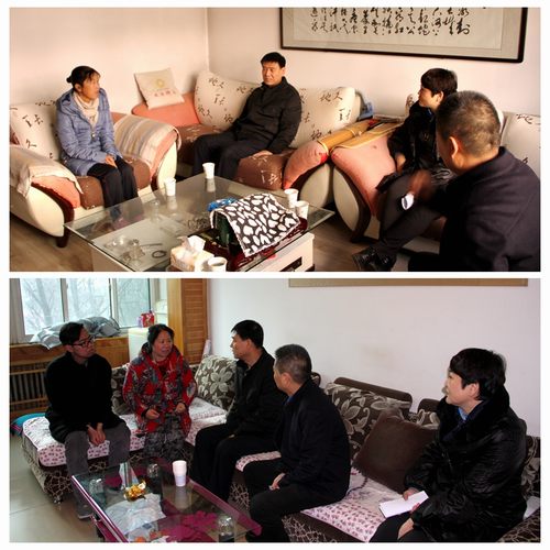 建設集團聯(lián)合黨委副書記、紀委書記、工會主席侯本英為銅煤公司困難職工送來冬日溫暖