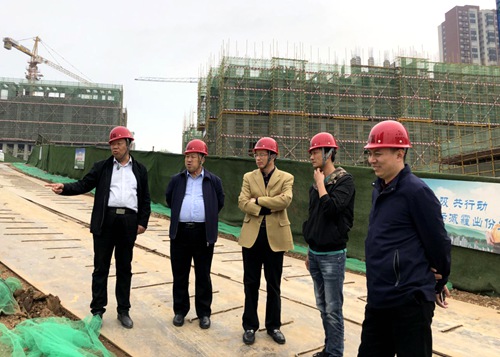 陜煤集團戰(zhàn)略規(guī)劃部檢查指導藍山水岸項目