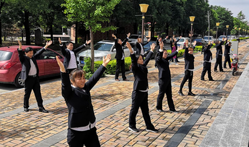 陜煤建設(shè)礦建三公司開展工間操活動營造健康工作氛圍