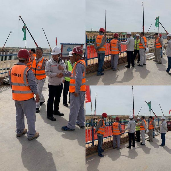 西北電力設(shè)計(jì)院有限公司董事長(zhǎng)、黨委書記胡明深入陜煤建設(shè)天工公司施工現(xiàn)場(chǎng)慰問(wèn)指導(dǎo)工作