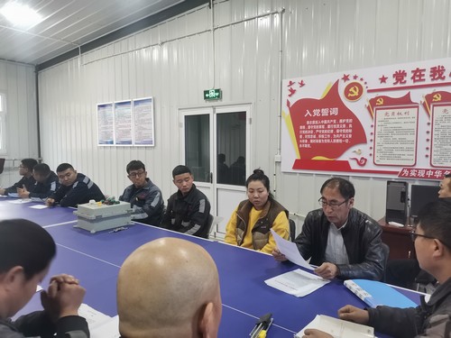 陜煤建設洗選煤運營公司安裝第五項目部：強化教育培訓 安全牢記心中