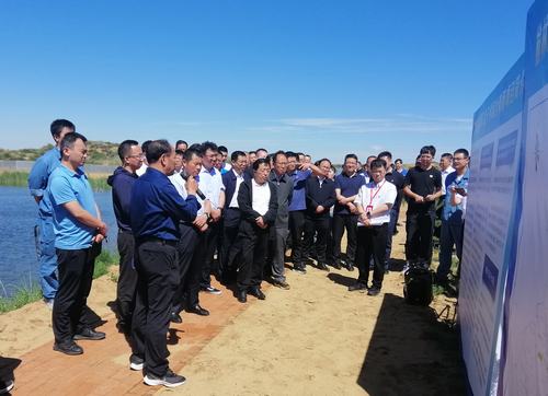 榆林市副市長王華勝一行深入曹家灘煤礦疏干水綜合利用項目督導檢查工作