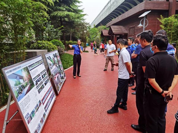 閻良區(qū)考察團一行深入陜煤建設(shè)澄合分公司承建的西安背街小巷提升改造項目進行考察
