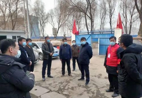 彬州市委常委、統(tǒng)戰(zhàn)部部長(zhǎng)郭嘉楠一行蒞臨陜煤建設(shè)路橋分公司彬長(zhǎng)項(xiàng)目部檢查指導(dǎo)疫情防控工作