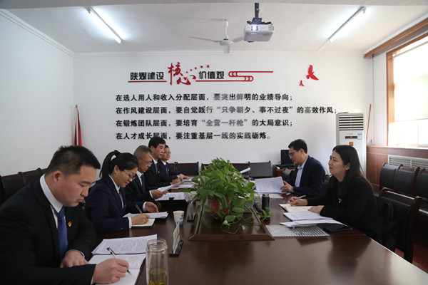 司正林蒞臨指導(dǎo)機(jī)電安裝公司專(zhuān)題民主生活會(huì)