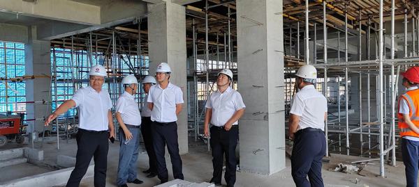 榆林中金建設(shè)有限公司一行到陜煤建設(shè)直屬第七項(xiàng)目部交流學(xué)習(xí)