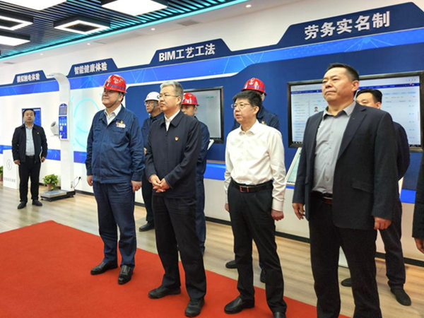 渭南市委副書(shū)記、市長(zhǎng)陳曉勇視察龍鋼機(jī)械化綜合一次料場(chǎng)項(xiàng)目建設(shè)情況