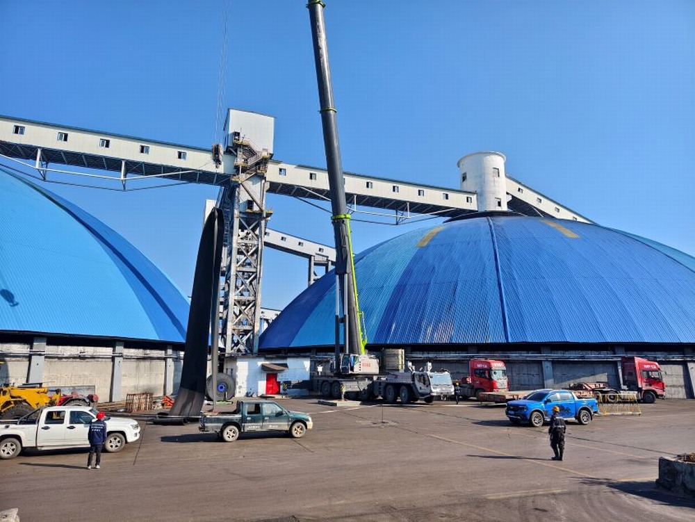 陜煤建設(shè)洗選煤運營公司第三項目部：風雨無阻保生產(chǎn)，103 膠帶機更換帶面工程紀實