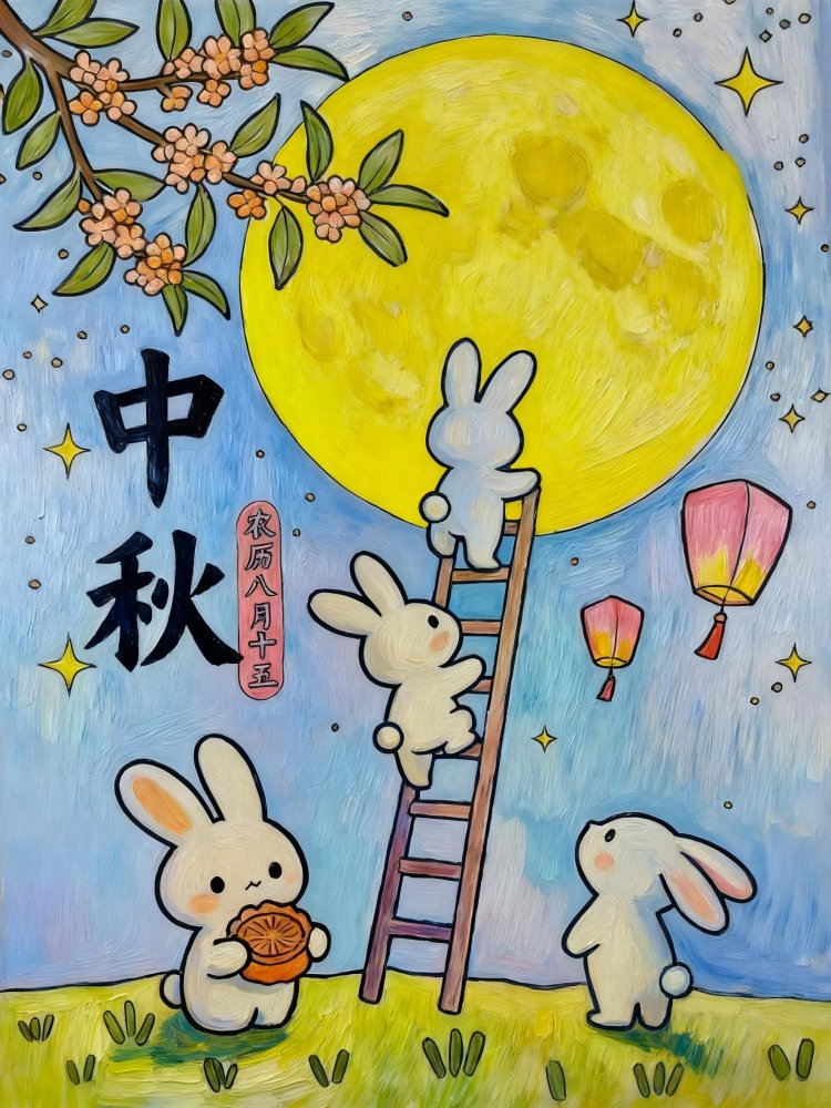 喜迎團圓月，妙筆繪中秋