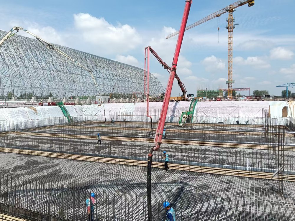 陜煤建設韓城分公司土建十六項目部：30小時連續(xù)奮戰(zhàn)完成3433立方米混凝土澆筑